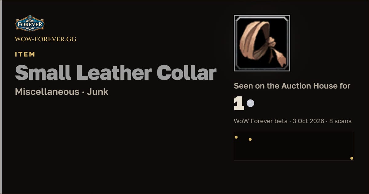 The preview card for Small Leather Collar