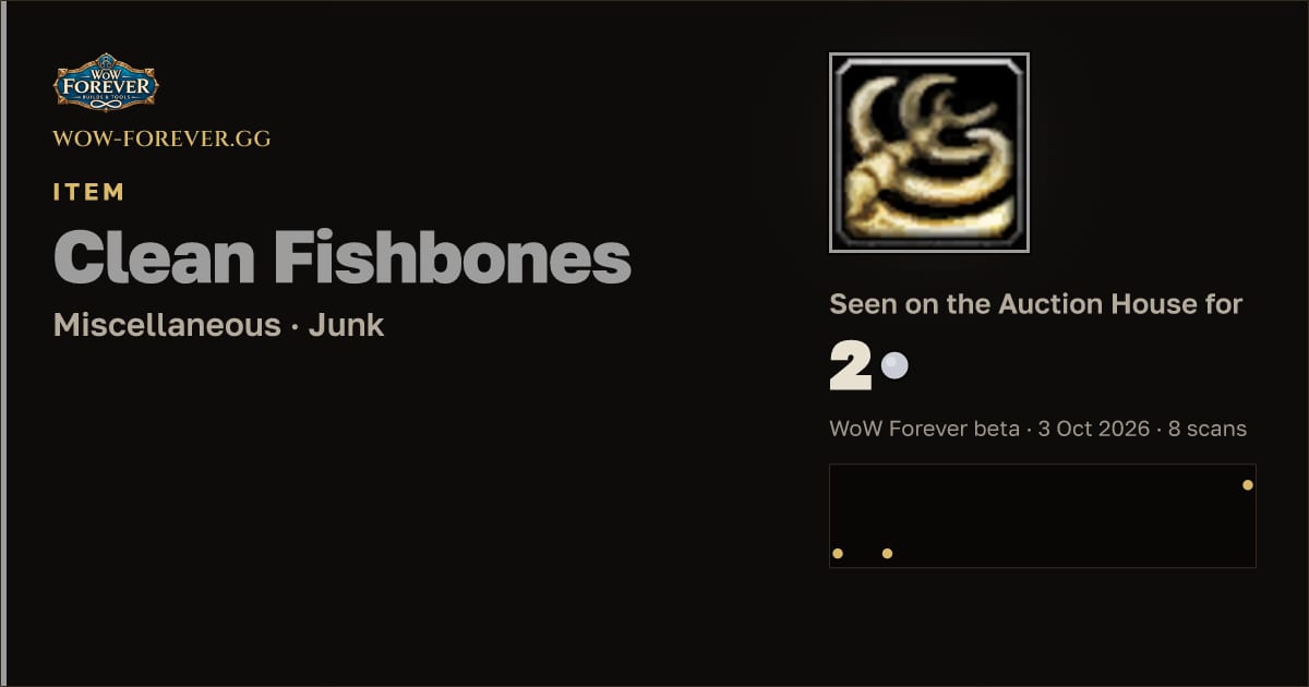 The preview card for Clean Fishbones
