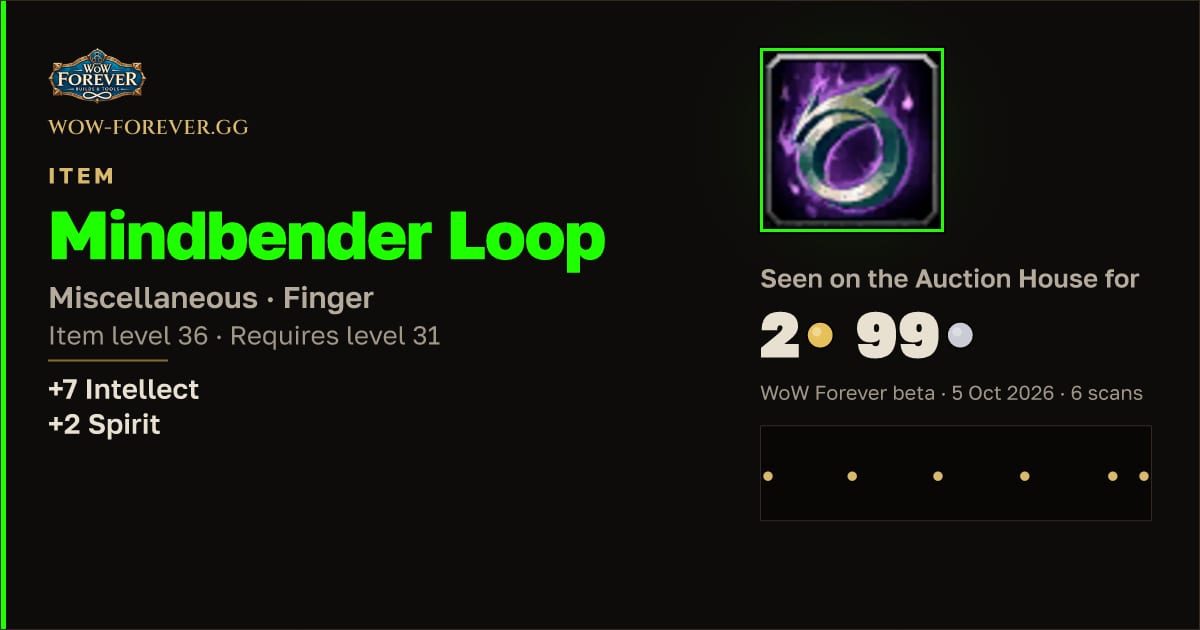 The preview card for Mindbender Loop