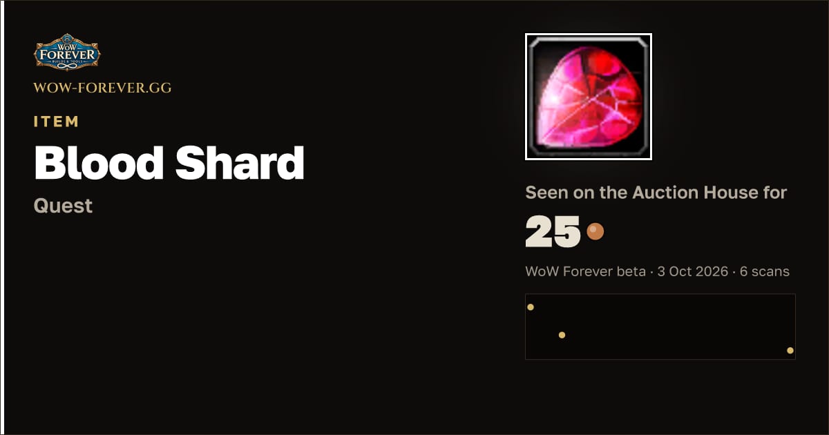 The preview card for Blood Shard