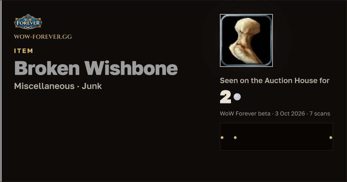 The preview card for Broken Wishbone