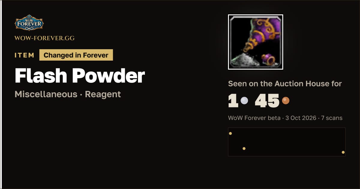 The preview card for Flash Powder