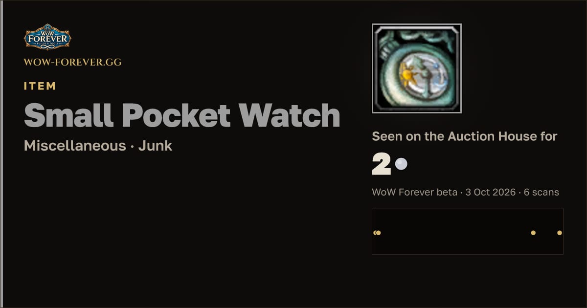 The preview card for Small Pocket Watch