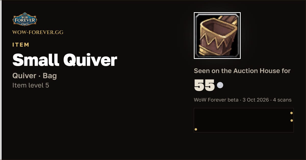 The preview card for Small Quiver