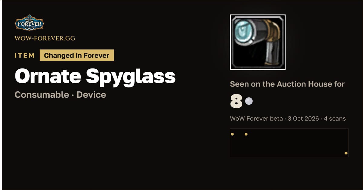 The preview card for Ornate Spyglass
