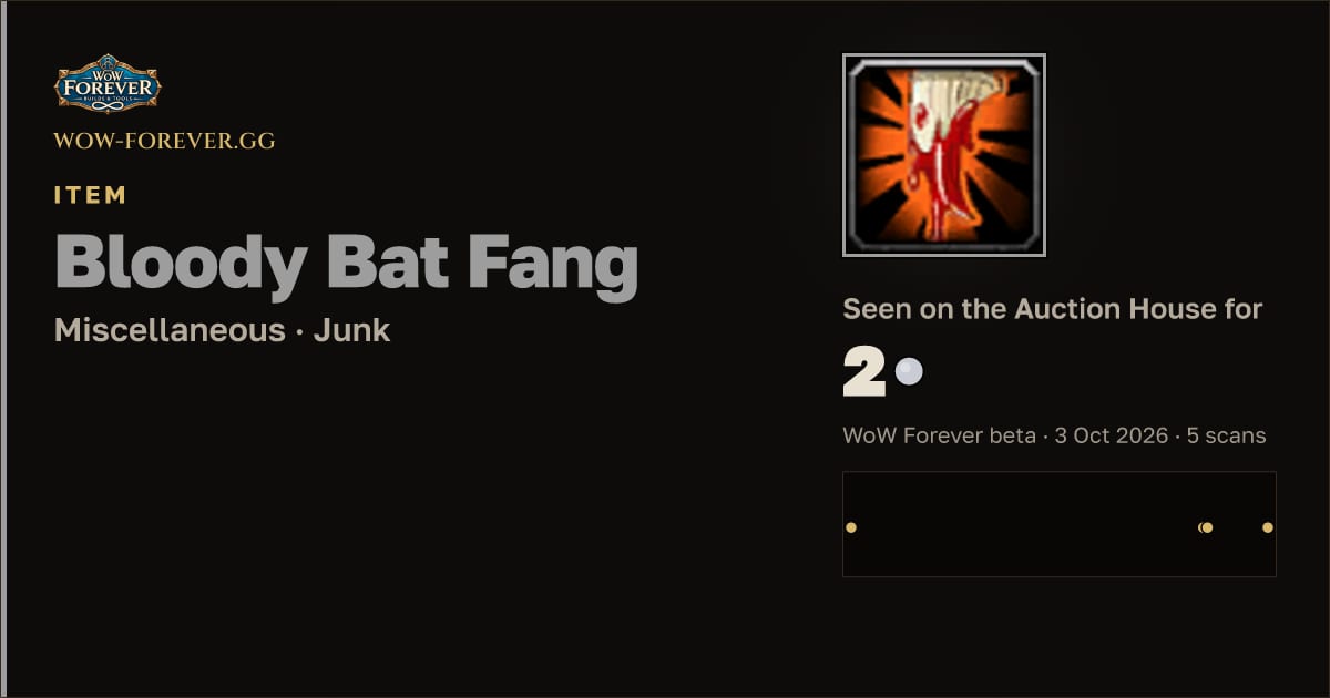 The preview card for Bloody Bat Fang