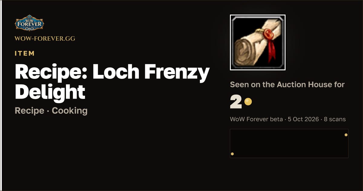 The preview card for Recipe: Loch Frenzy Delight