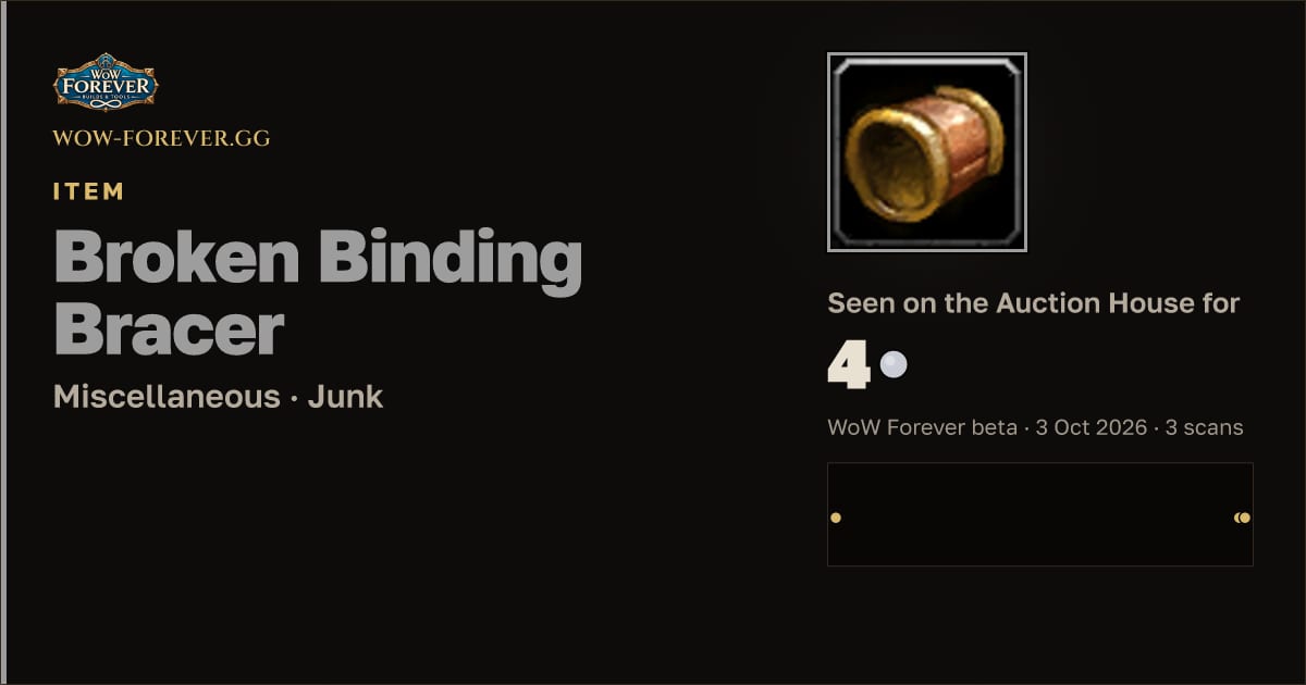 The preview card for Broken Binding Bracer