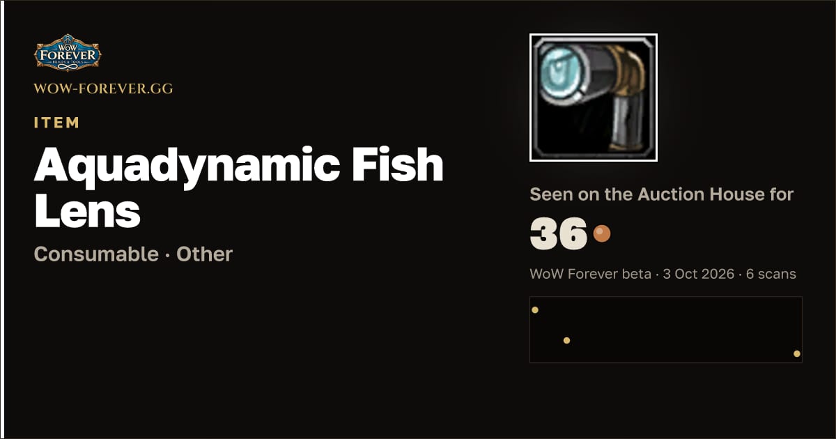 The preview card for Aquadynamic Fish Lens