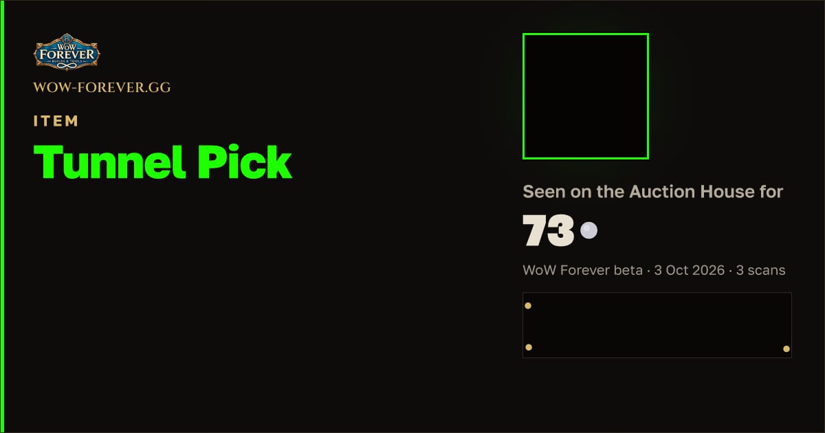 The preview card for Tunnel Pick