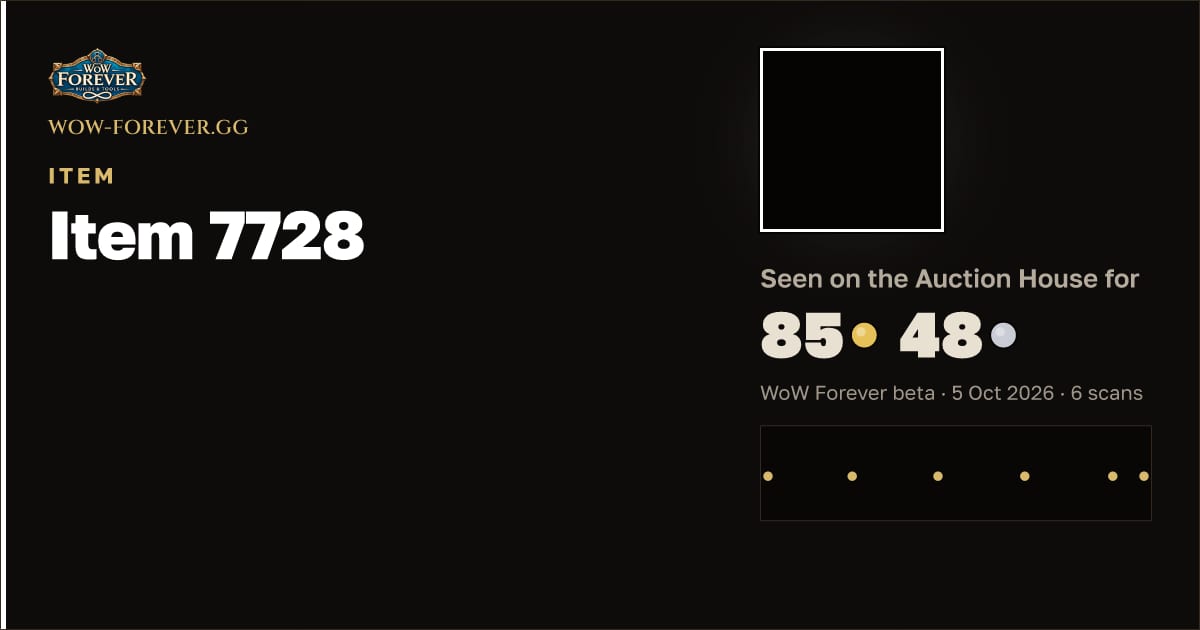 The preview card for Item 7728
