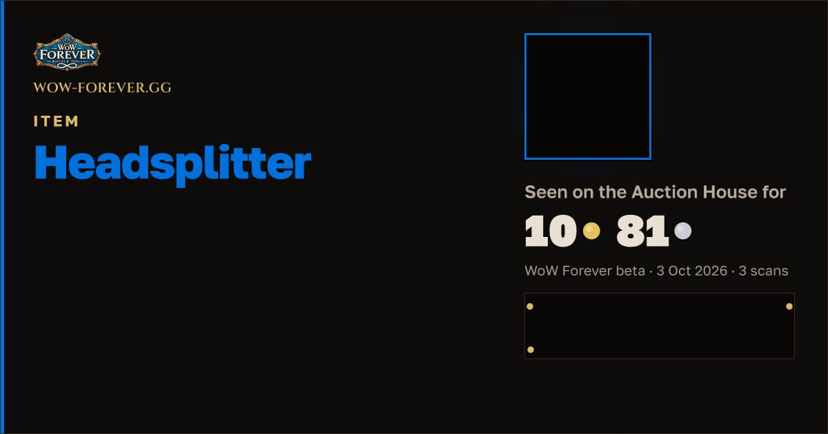 The preview card for Headsplitter