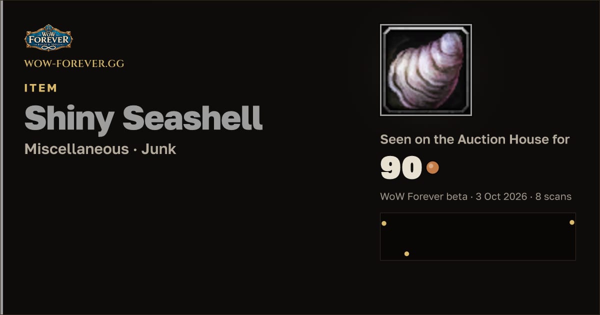 The preview card for Shiny Seashell