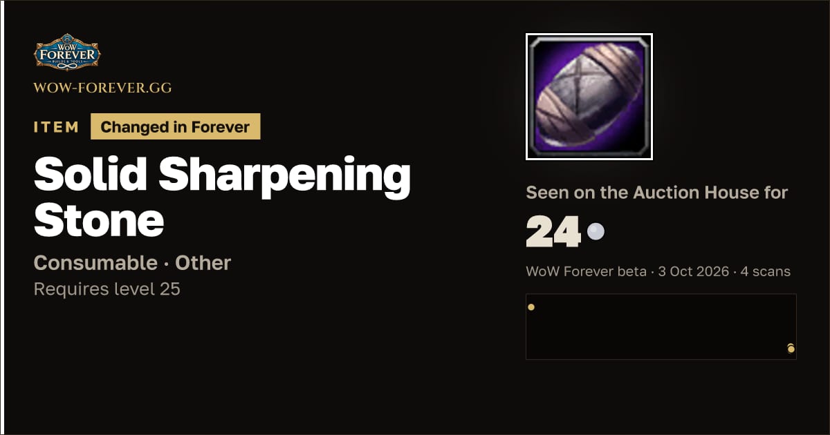 The preview card for Solid Sharpening Stone