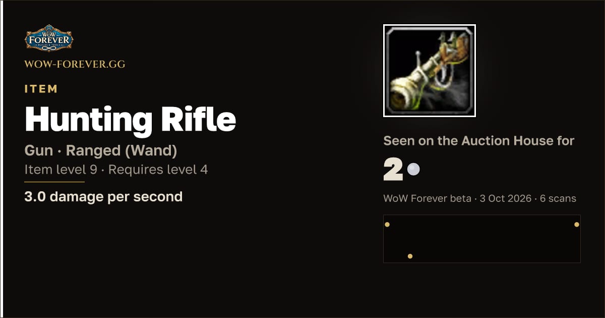 The preview card for Hunting Rifle