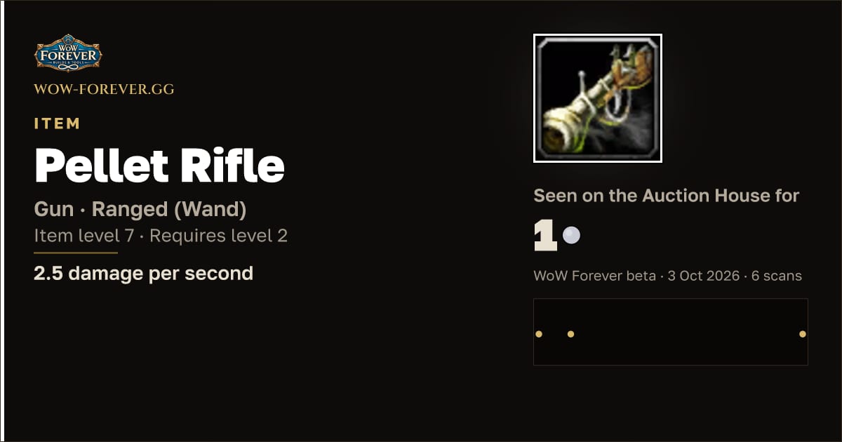The preview card for Pellet Rifle