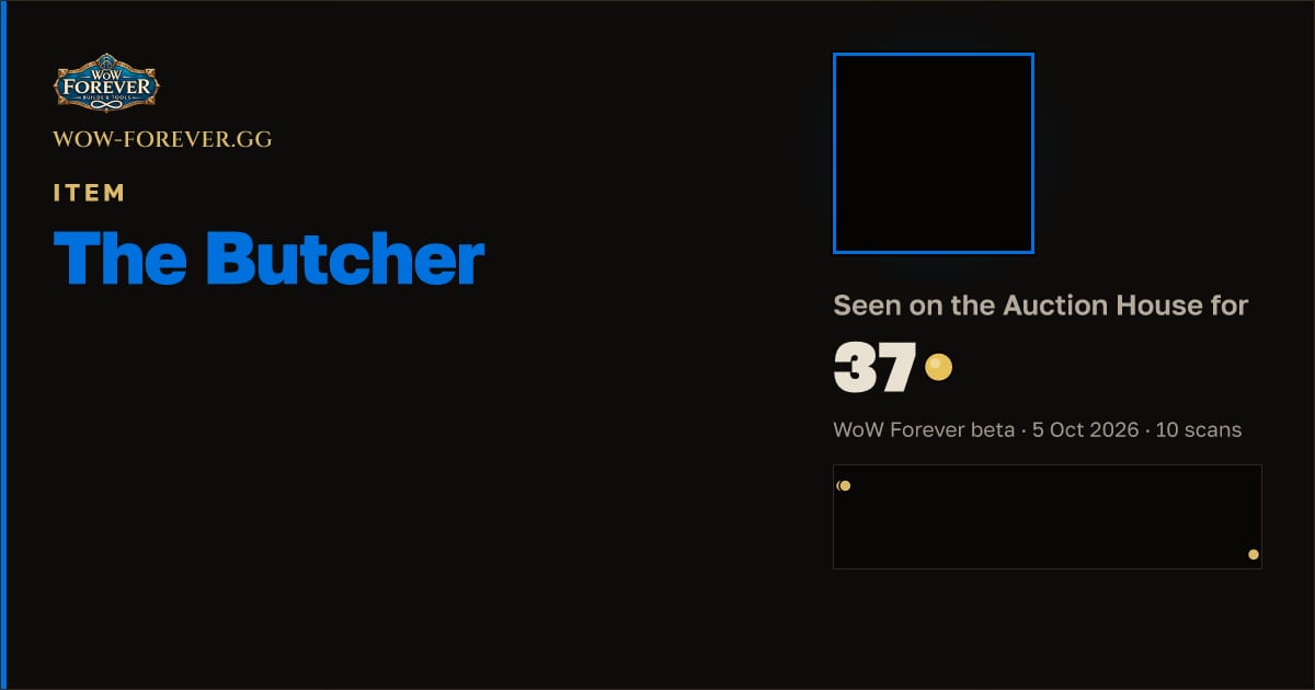 The preview card for The Butcher