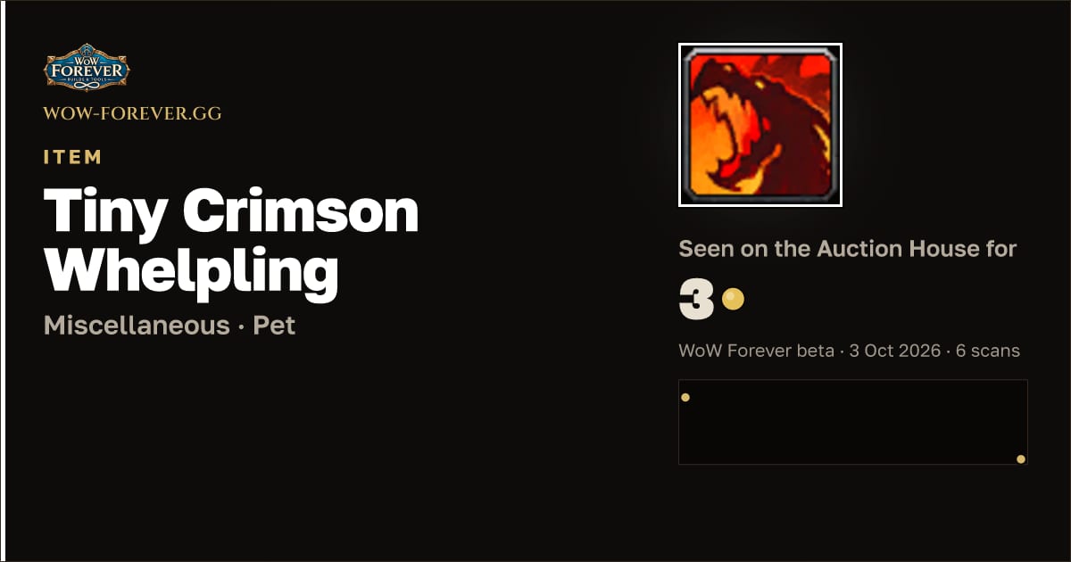 The preview card for Tiny Crimson Whelpling