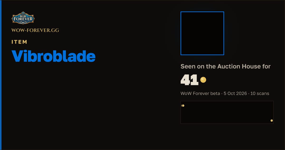 The preview card for Vibroblade