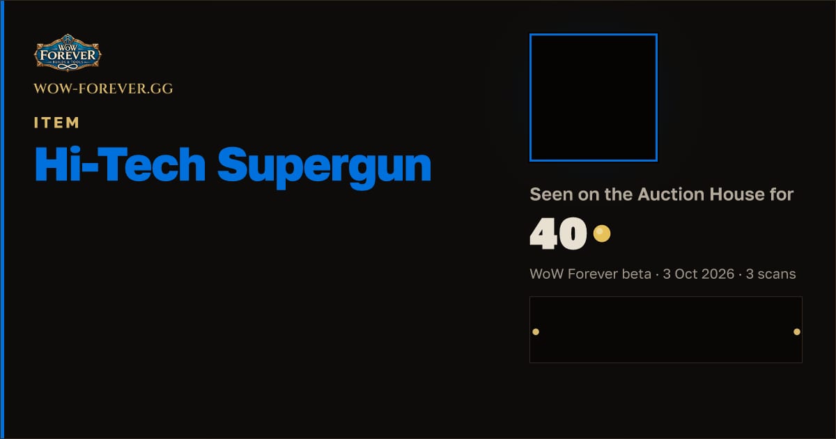 The preview card for Hi-Tech Supergun