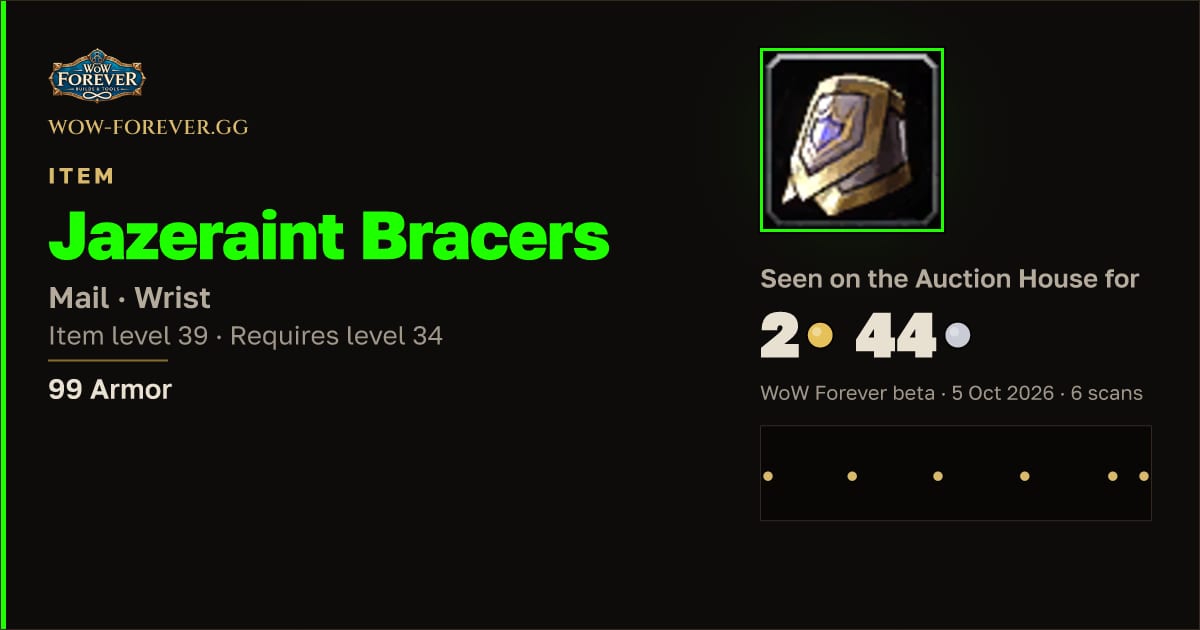 The preview card for Jazeraint Bracers