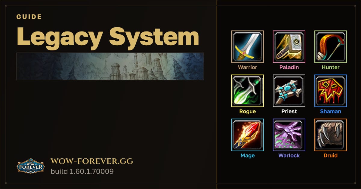 The preview card for Legacy System - WoW Forever Systems Guide