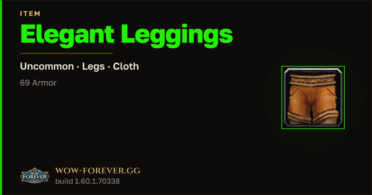 The preview card for Elegant Leggings