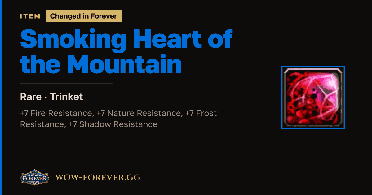 The preview card for Smoking Heart of the Mountain