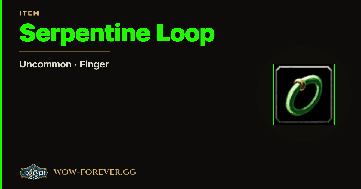 The preview card for Serpentine Loop