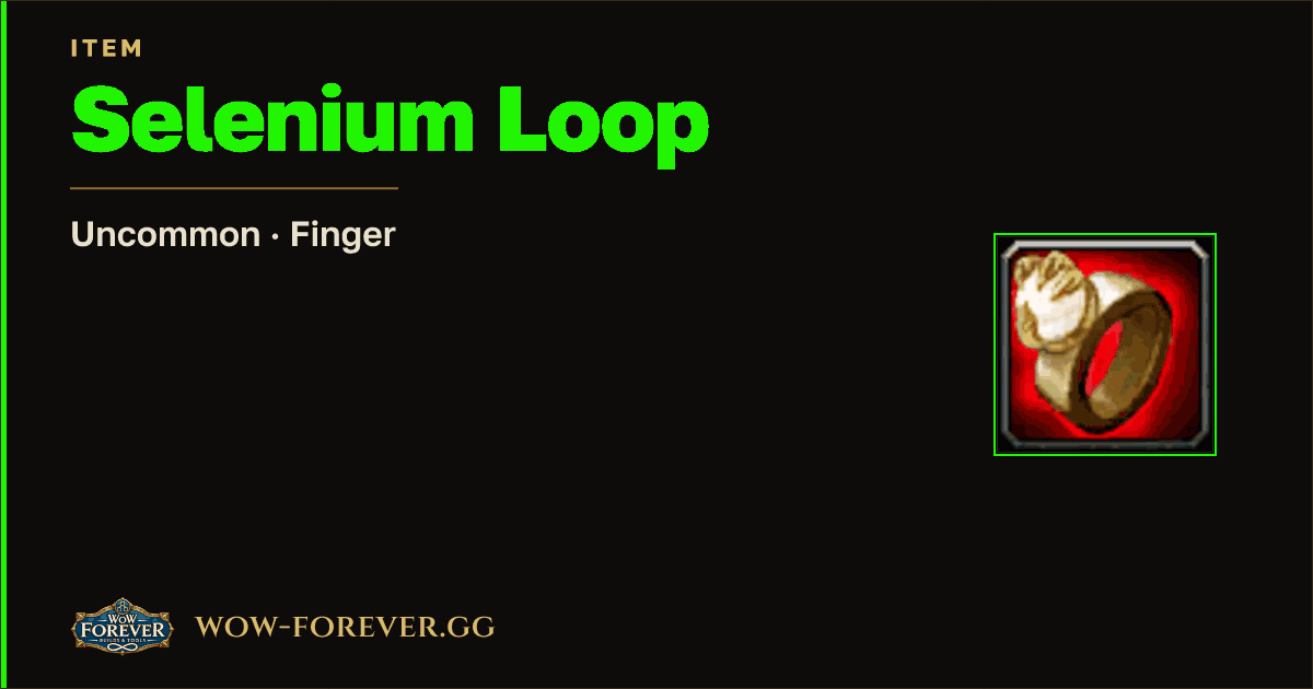 The preview card for Selenium Loop