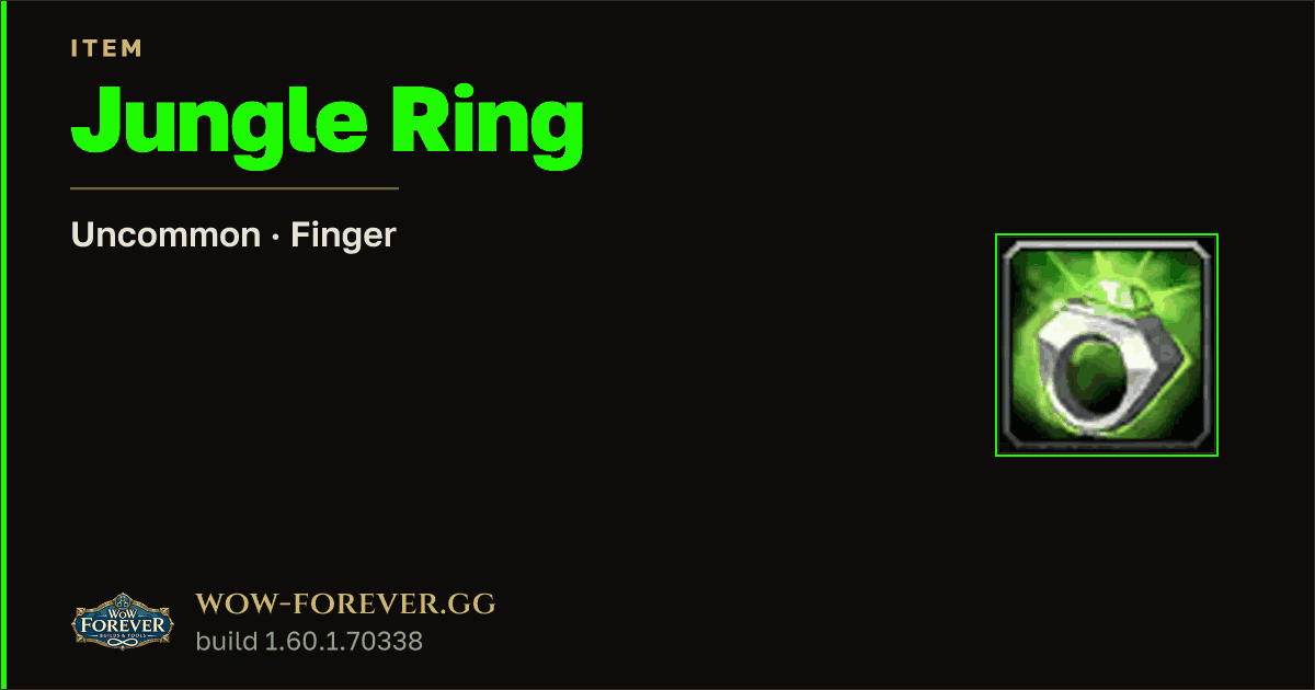 The preview card for Jungle Ring