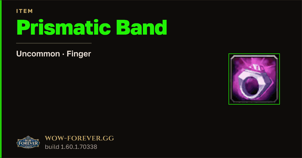 The preview card for Prismatic Band