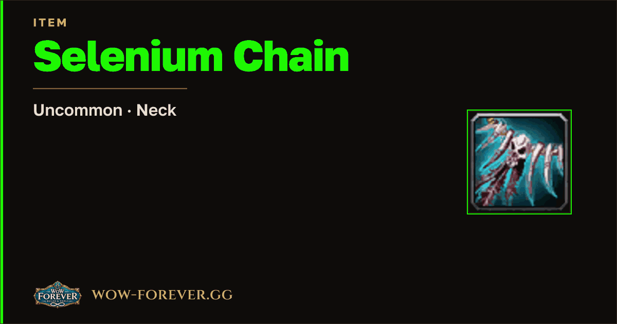 The preview card for Selenium Chain