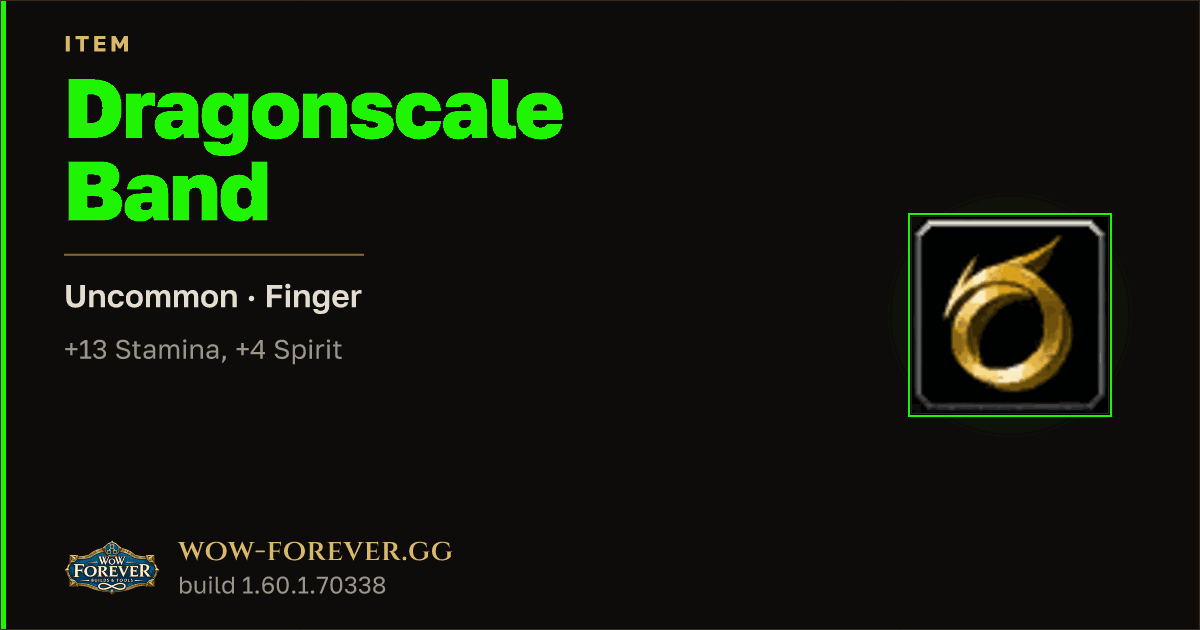 The preview card for Dragonscale Band