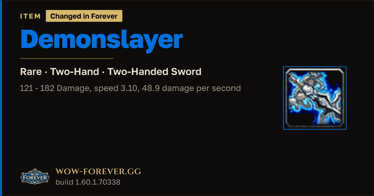 The preview card for Demonslayer