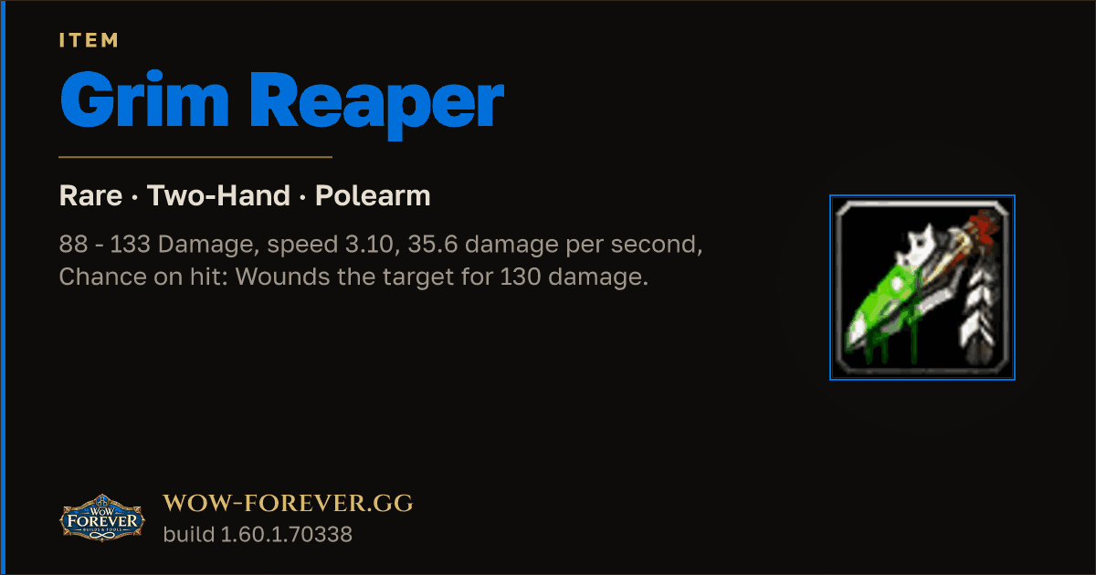 The preview card for Grim Reaper