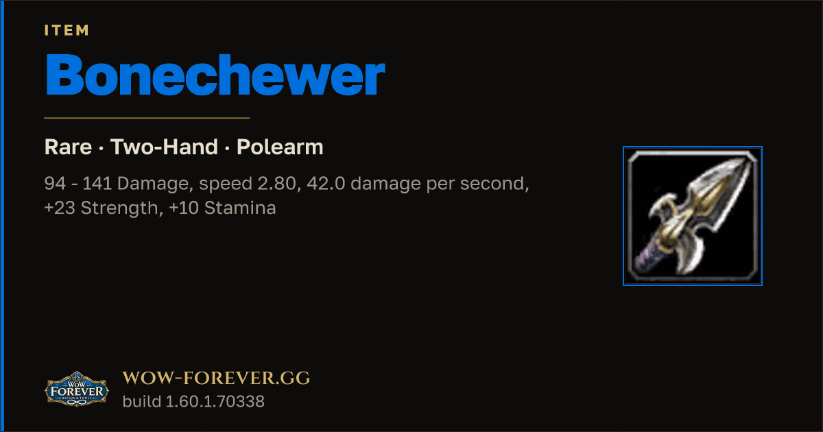The preview card for Bonechewer