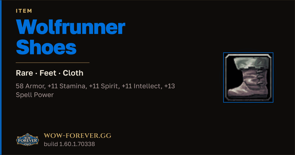 The preview card for Wolfrunner Shoes