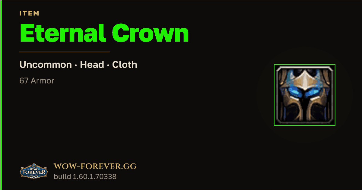 The preview card for Eternal Crown