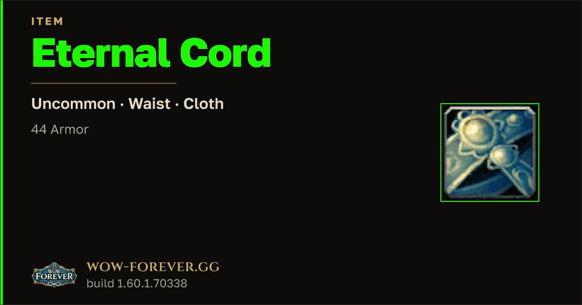 The preview card for Eternal Cord
