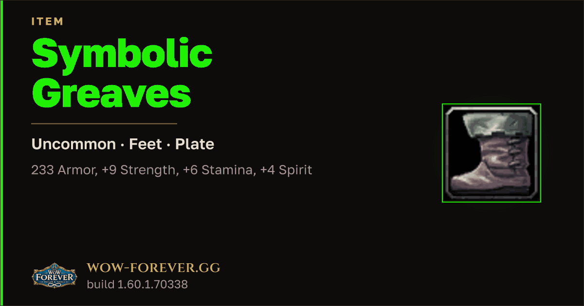 The preview card for Symbolic Greaves
