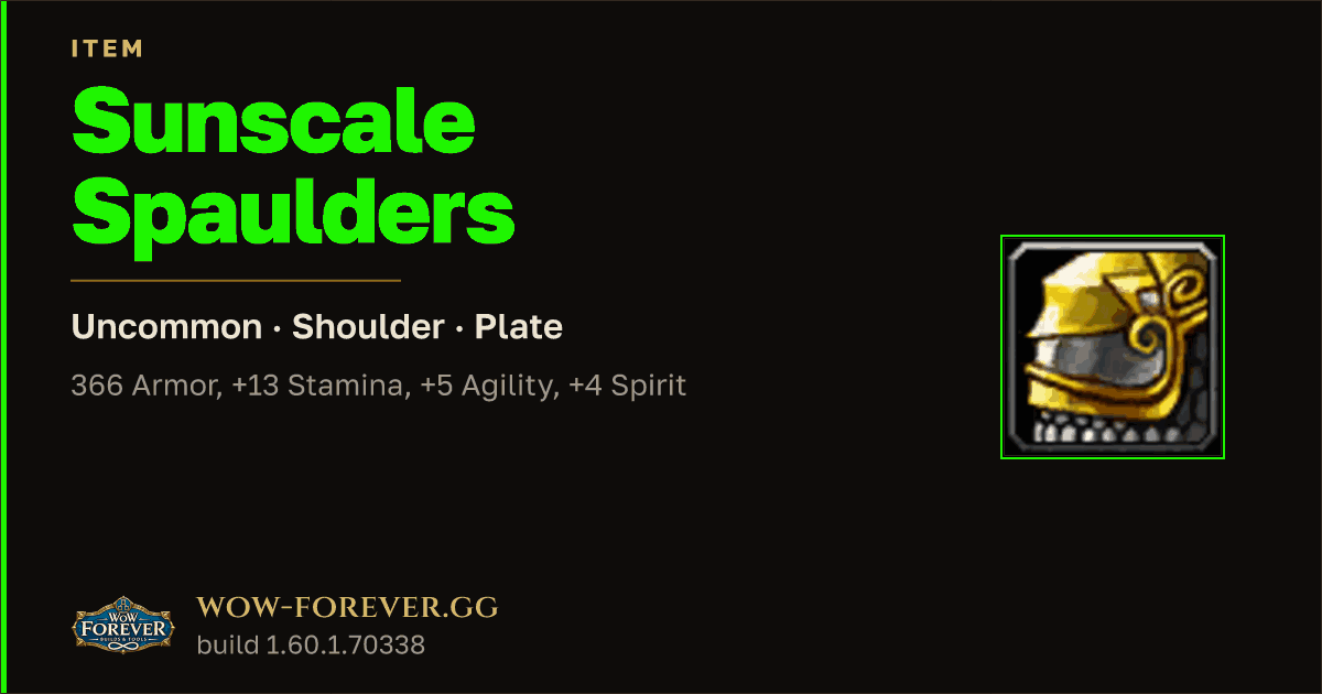The preview card for Sunscale Spaulders