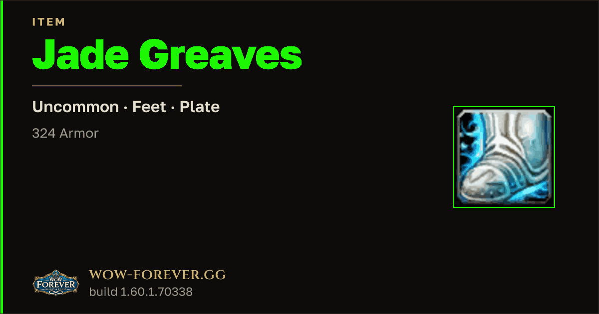 The preview card for Jade Greaves