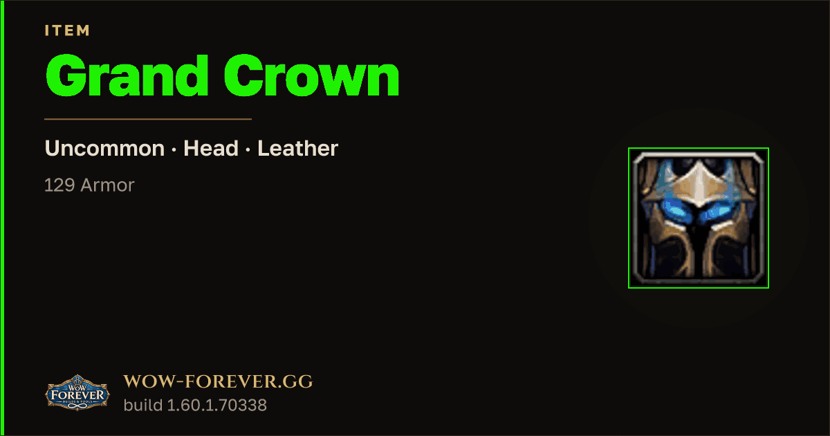 The preview card for Grand Crown