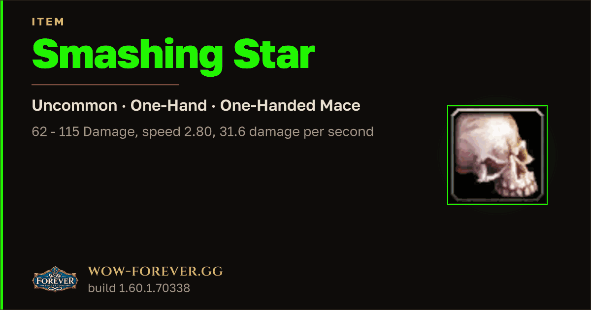 The preview card for Smashing Star