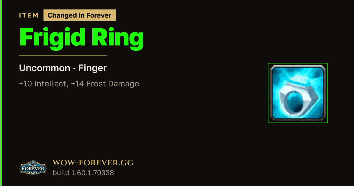 The preview card for Frigid Ring