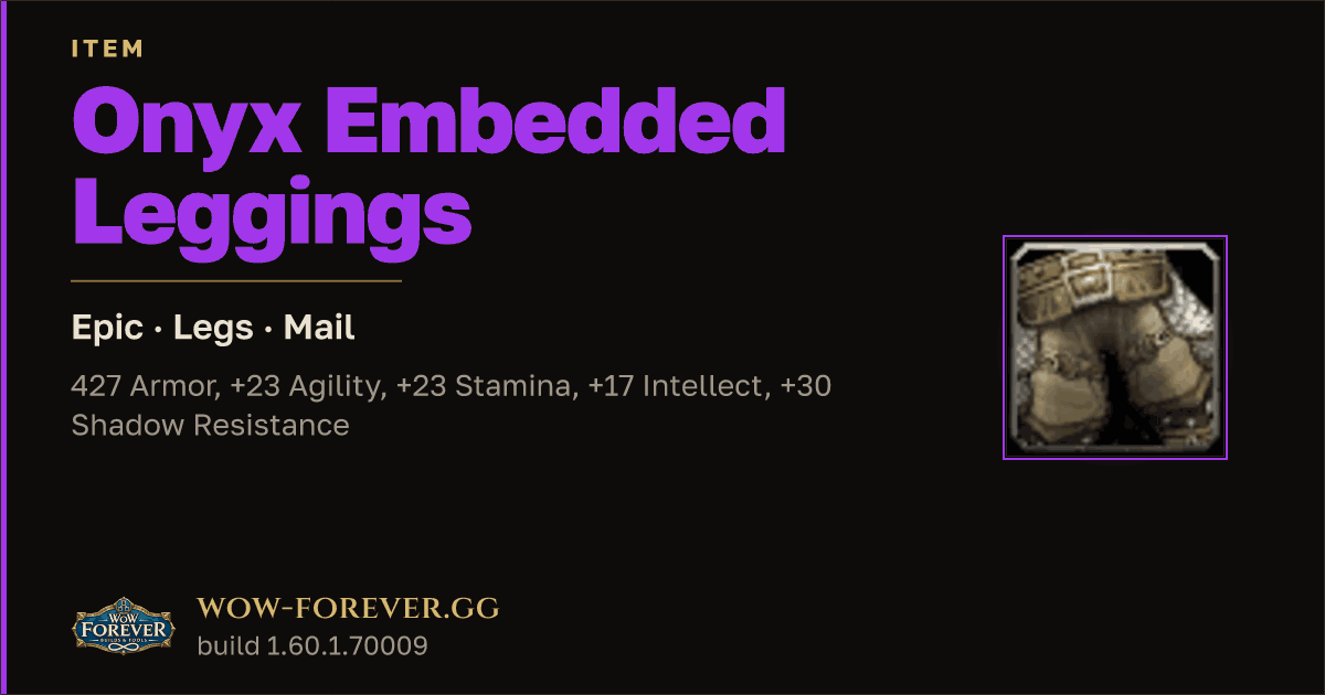 The preview card for Onyx Embedded Leggings - Epic Mail Legs