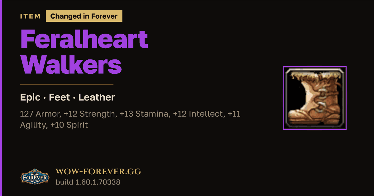 The preview card for Feralheart Walkers