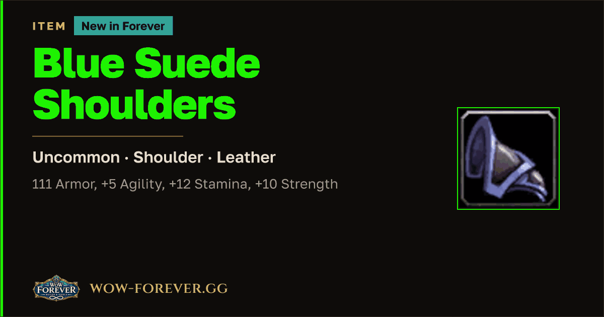 The preview card for Blue Suede Shoulders