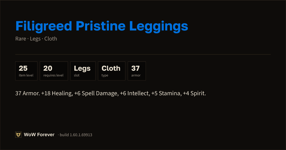The preview card for Filigreed Pristine Leggings - Rare Cloth Legs